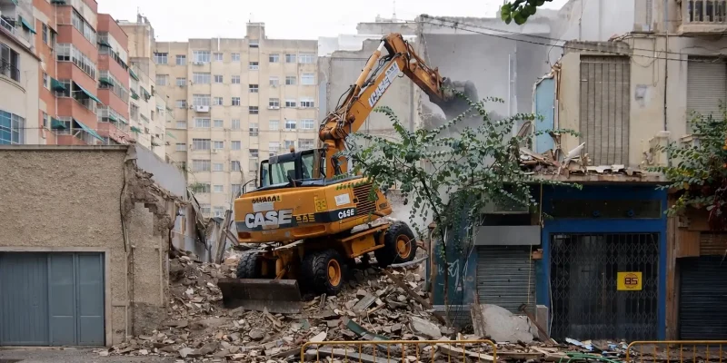 Proyecto de demolición edificio 5 plantas Jiménez de la Espada